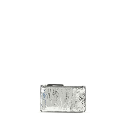 Silver Calf Leather Bos Taurus Wallet