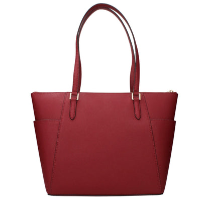 Red Leather Shoulder Bag