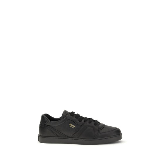 Black Calf Leather Bos Taurus Low Top Sneakers