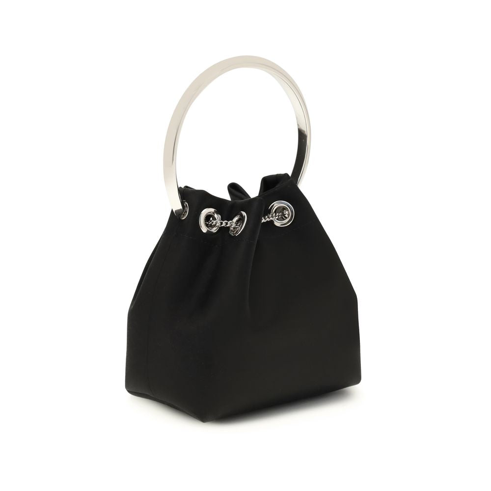 Black Silk Backet Bag