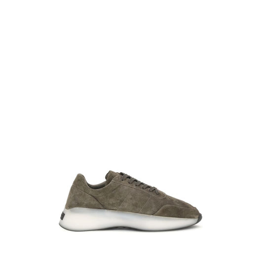 Green Leather Athletic Sneakers