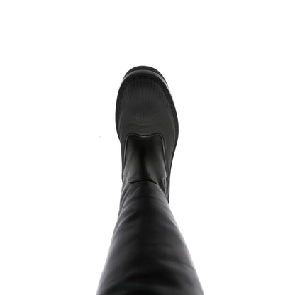 Black Leather Over The Knee