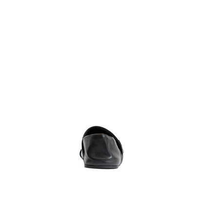 Black Calfskin Slippers
