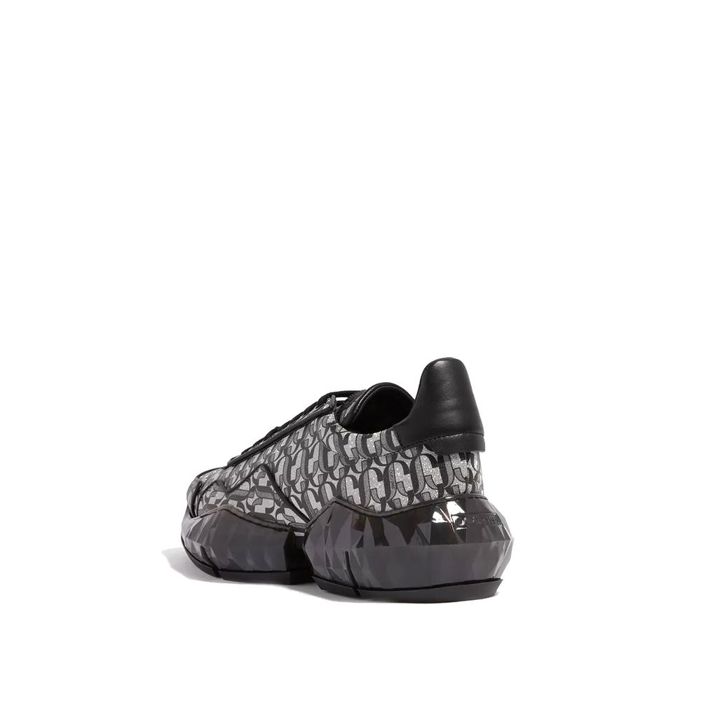 Black Calfskin Chunky Sneakers