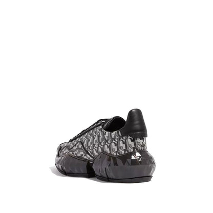Black Calfskin Chunky Sneakers