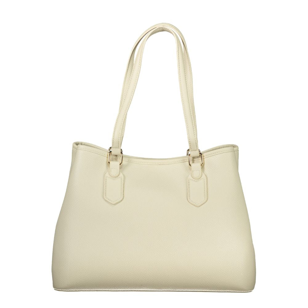 Beige Polyethylene Handbag