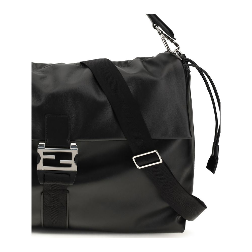 Black Calf Leather Bos Taurus Shoulder Bag