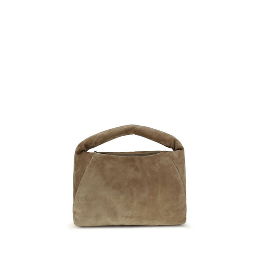 Beige Calf Leather Bos Taurus Shoulder Bag