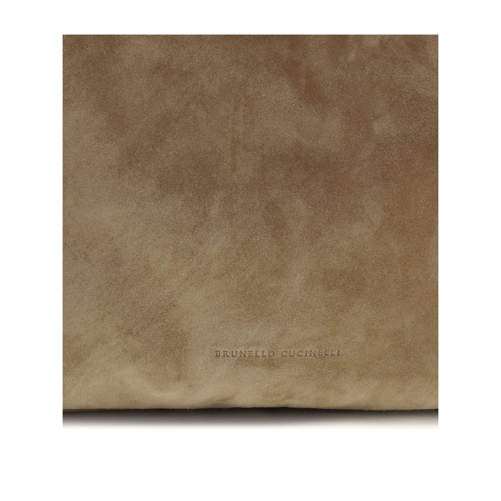 Beige Calf Leather Bos Taurus Shoulder Bag