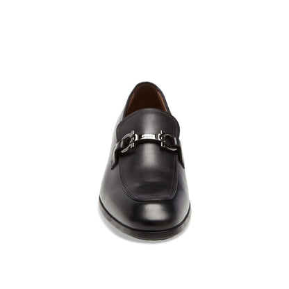 Black Calfskin Slip-On Loafers