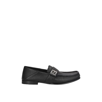Black Calfskin Slip-On Loafers