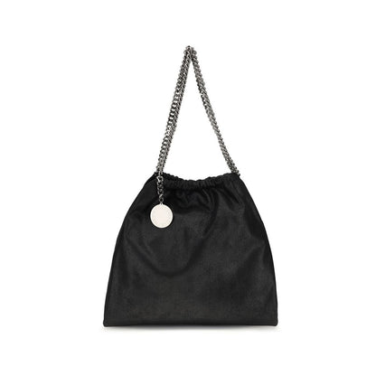 Black Polyester Shoulder Bag