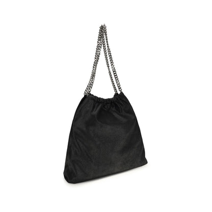 Black Polyester Shoulder Bag