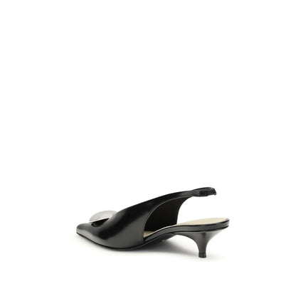 Black Calf Leather Bos Taurus High Heel Pumps