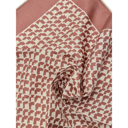 Brown Silk Clutch Bag