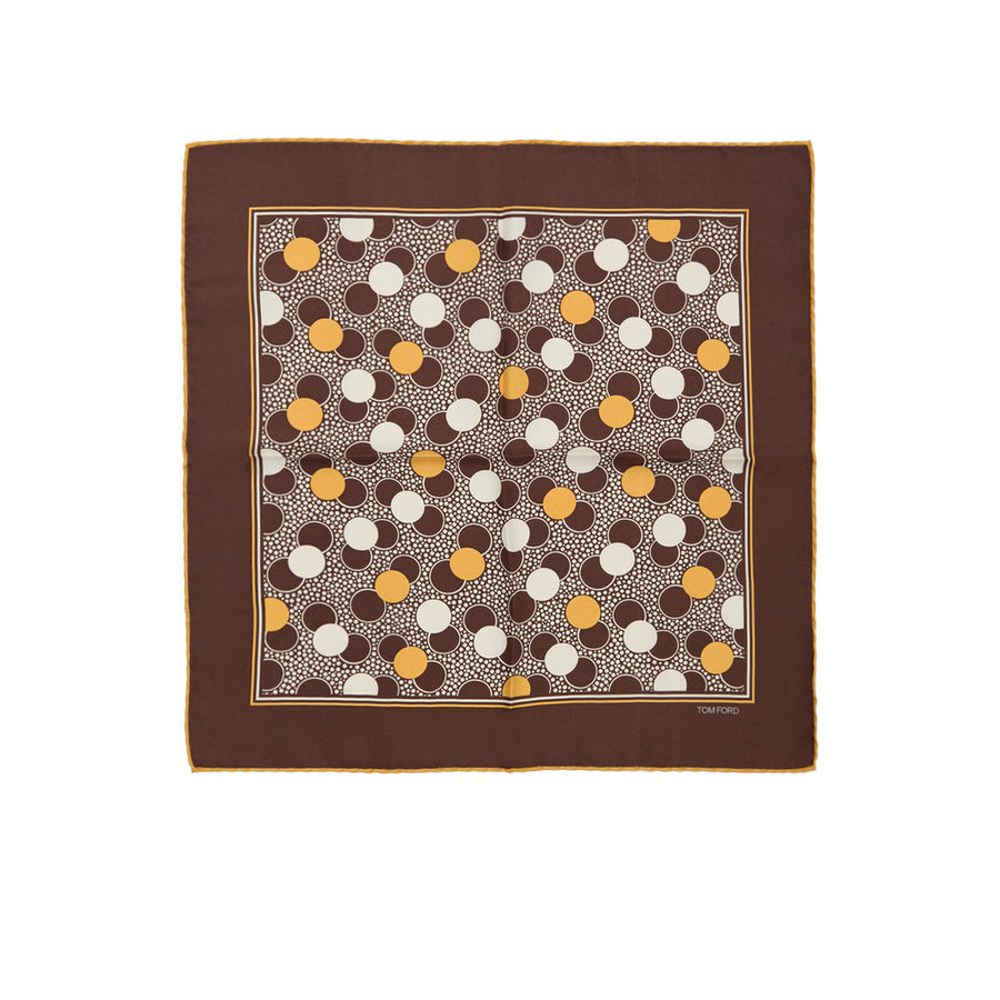 Brown Silk Clutch Bag