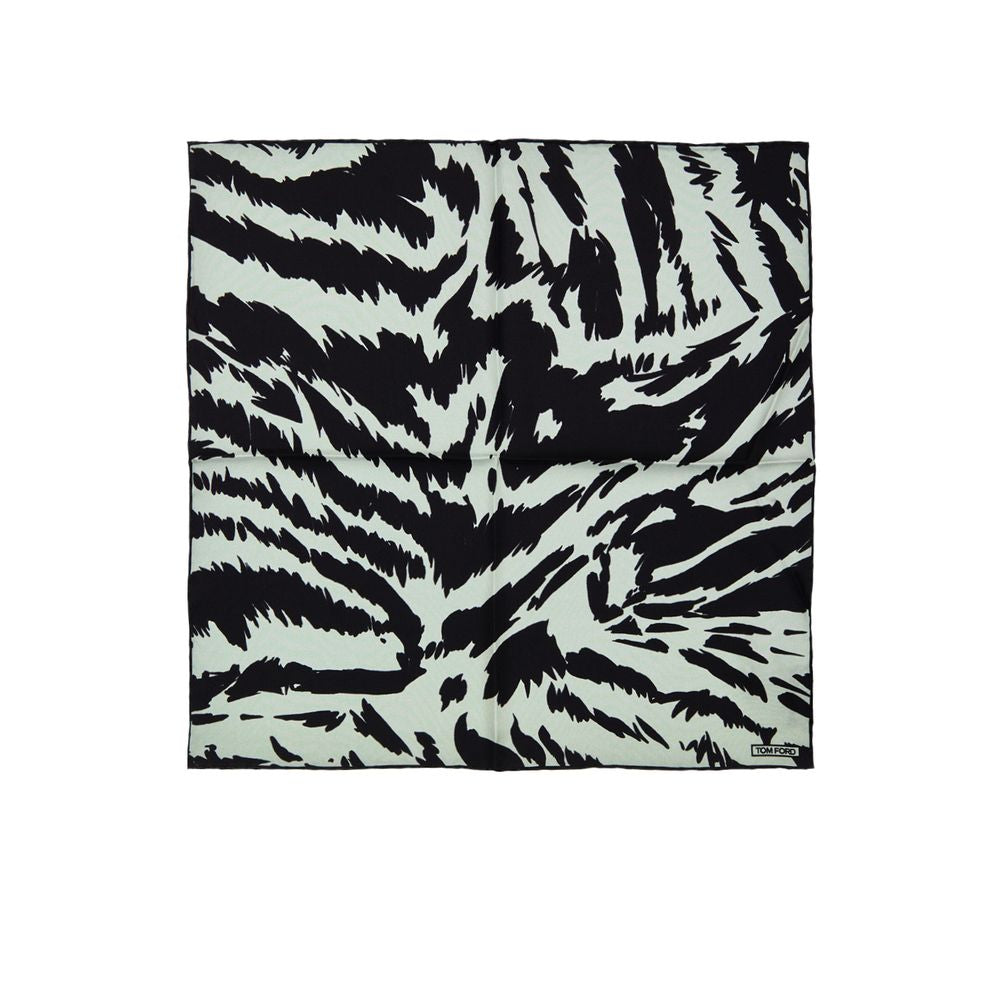 Gray Silk Clutch Bag