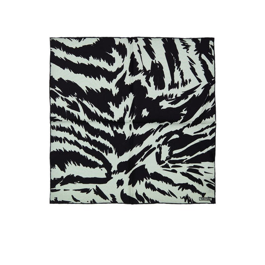 Gray Silk Clutch Bag