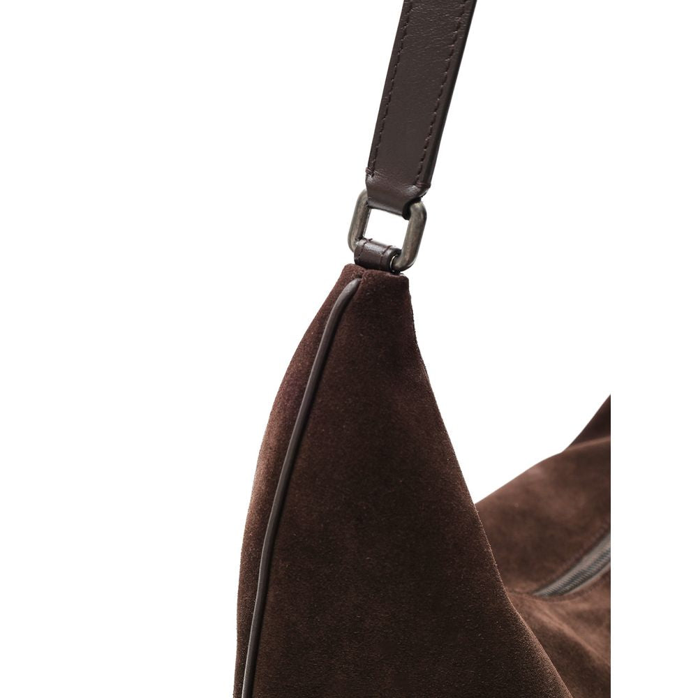 Brown Leather Shoulder Bag