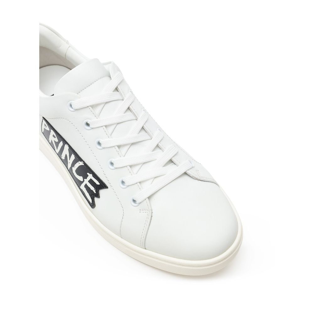 Bordeaux Leather Low Top Sneakers