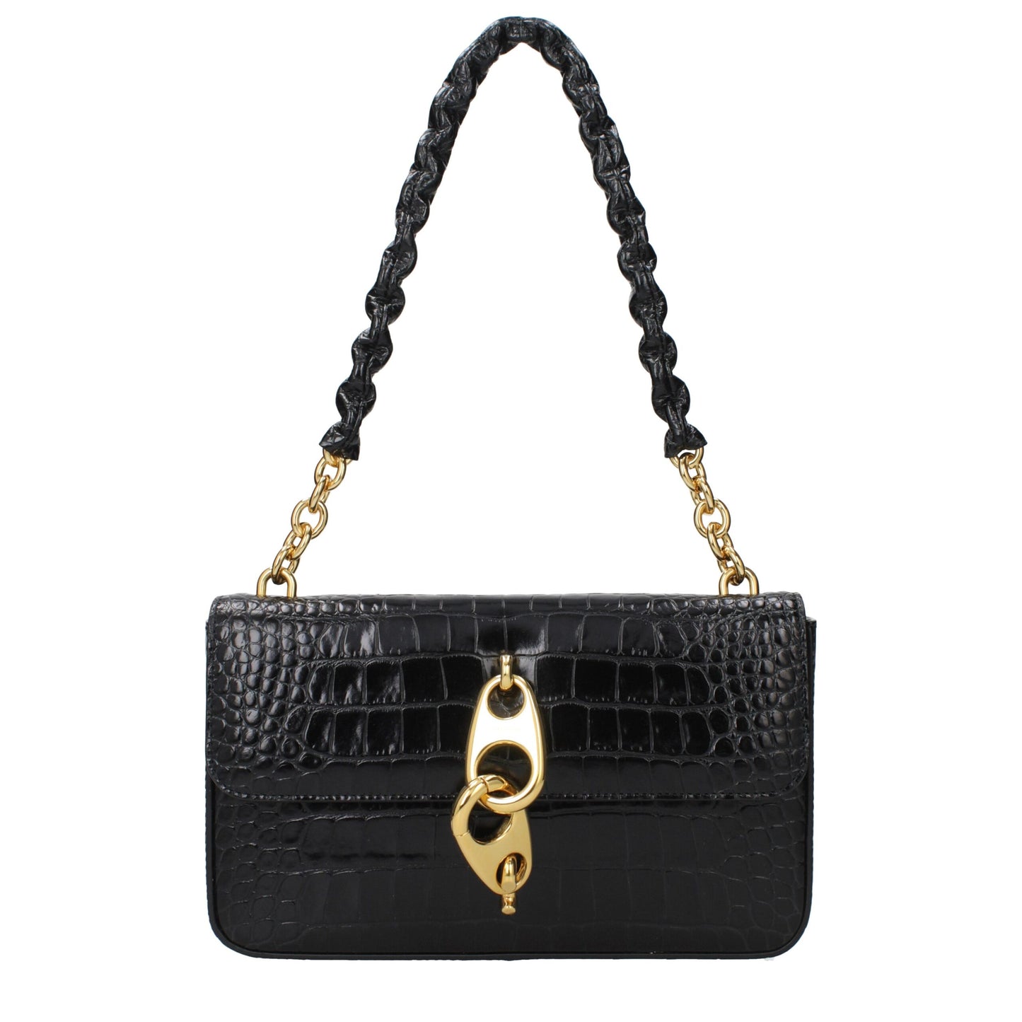 Black Leather Shoulder Bag