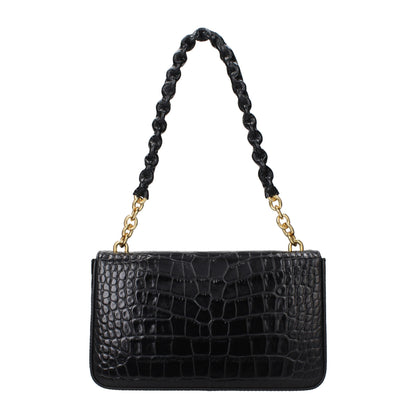 Black Leather Shoulder Bag