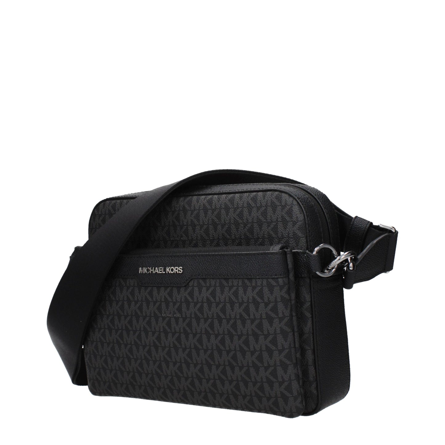 Black Fabric Crossbody Bag