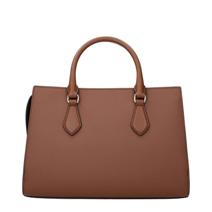 Brown Fabric Handbag