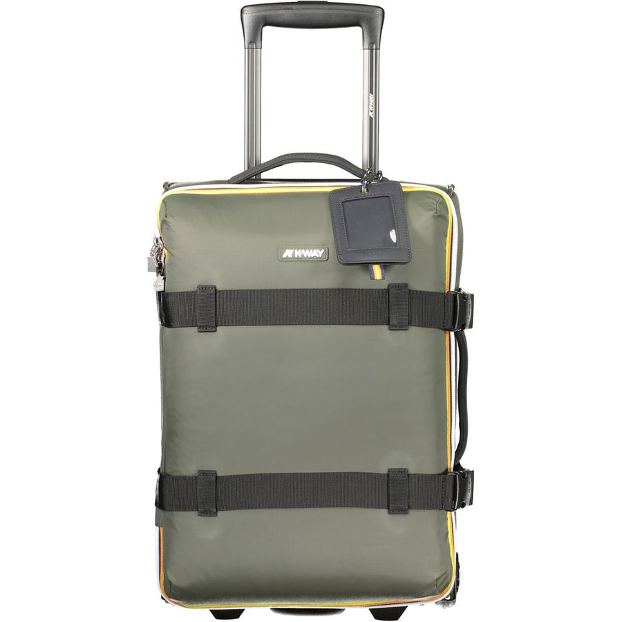 Green Polyamide Unisex Travel Luggage