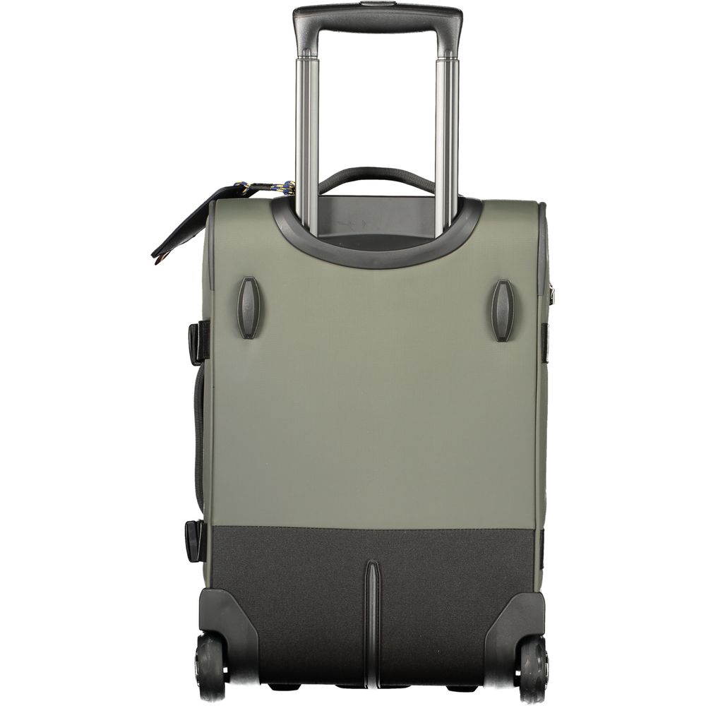 Green Polyamide Unisex Travel Luggage