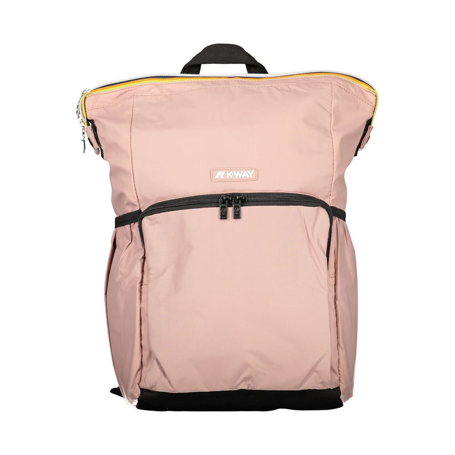 Pink Polyamide Unisex Backpack