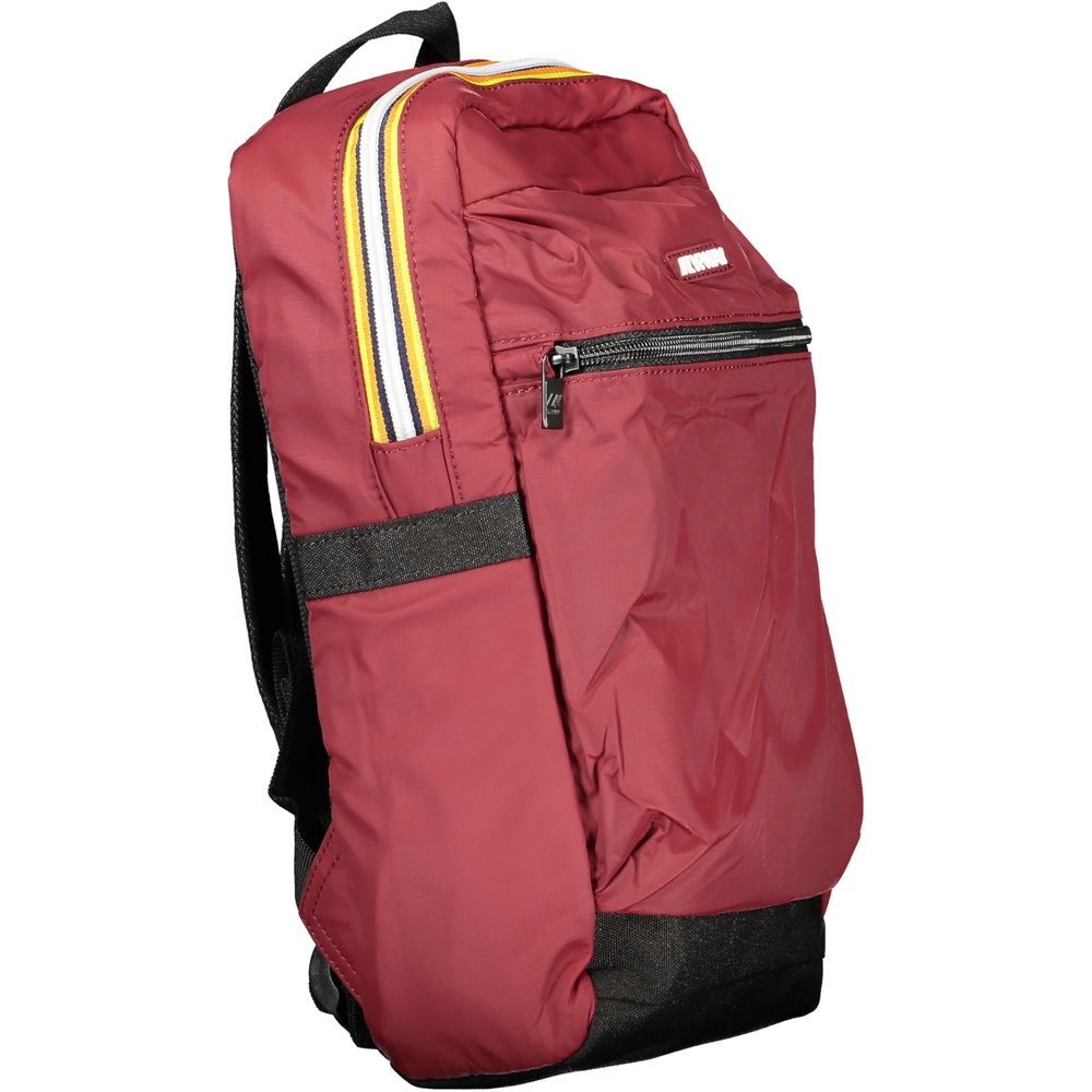 Red Polyamide Unisex Backpack