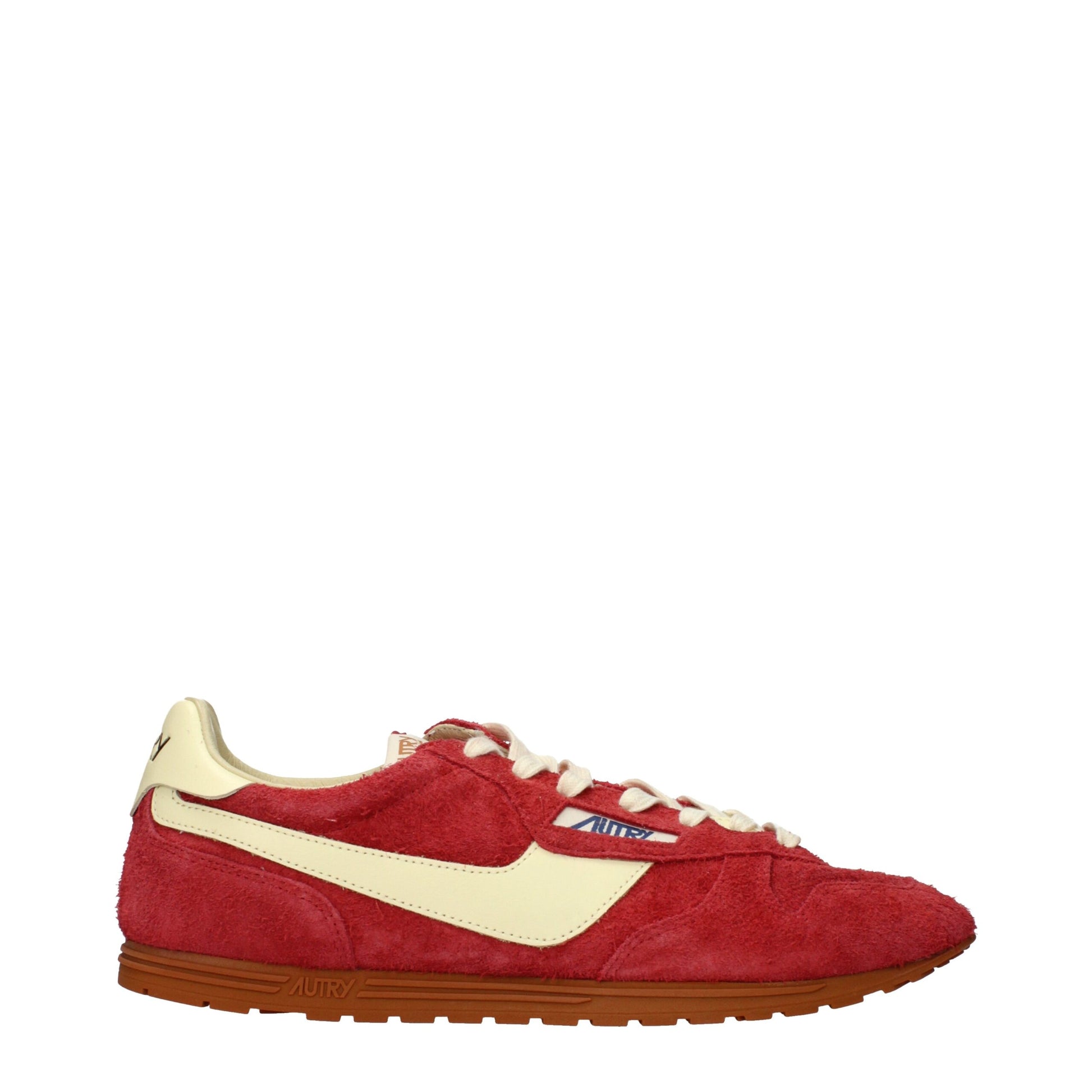 Red Leather Sneakers